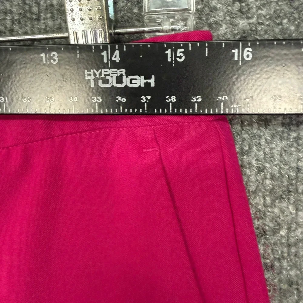 Vince Camuto Dress Pants Womens 4 Fuchsia Pink Tailored Slim Leg Low Rise Career